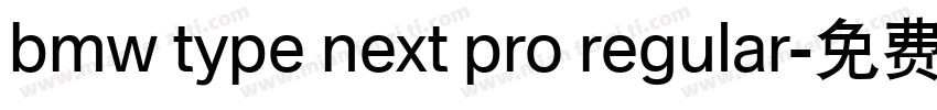 bmw type next pro regular字体转换